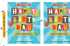 Happy Day - cutout kids font