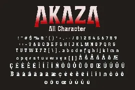 Akaza Font