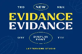 Evidance font