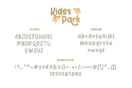 Kidos Park Fun Children Typeface font