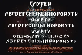 Caster - A Display Type font