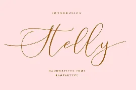 Stelly Calligraphy Font