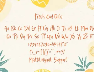 Fresh Cocktails font