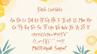 Fresh Cocktails font