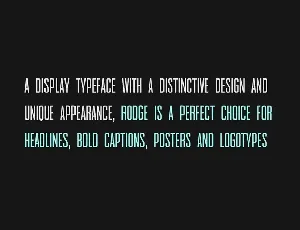 RODGE - Unique Display / Headline Typeface font