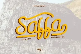 Saffa Monoline font