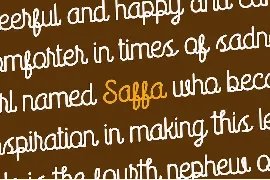 Saffa Monoline font