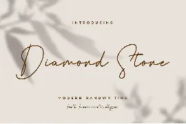 Diamond Stone Handwritten Font