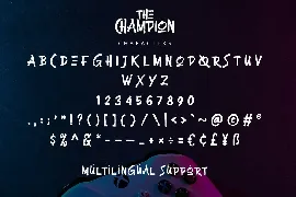 Champion font