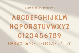 Zuhara - Modern Display Sans Serif font