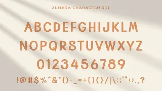 Zuhara - Modern Display Sans Serif font