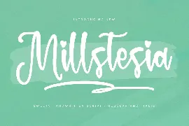 Millstesia Handwritten Script Font