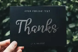 Good Feeling font