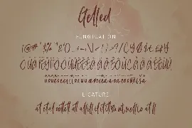 Gelled Script font