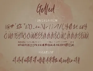 Gelled Script font