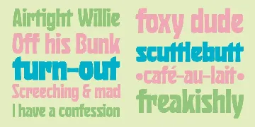 Huggy font