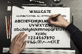 Wallgate font