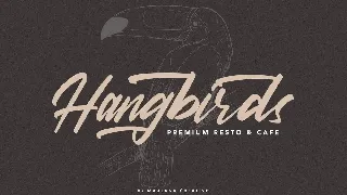 Viesta Brush Script Vintage Handmade Font Typeface