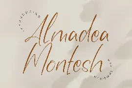 Almadea Montesh Handwritten Font