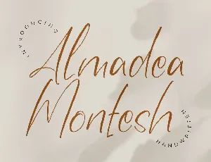 Almadea Montesh Handwritten Font