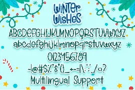 Winter Wishes font