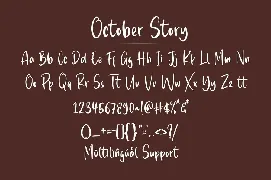 October Story font