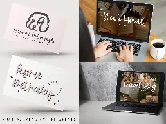 Organic Delight Handwritten Font Duo