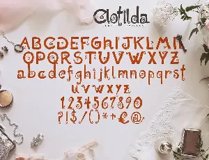 Clotilda font