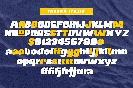 Tahura font