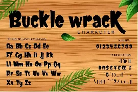 Buckle Wrack - Decorative font