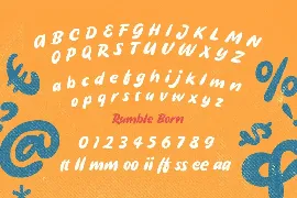 Rumble Born font