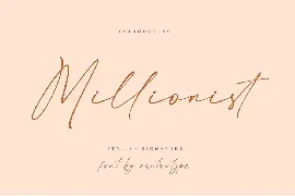 Millionist Elegant Signature Font