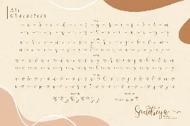 Sandreya Script font