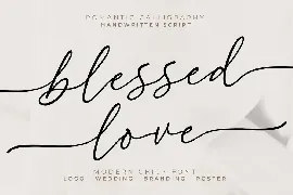 Blessed Love font