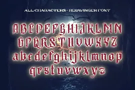 Redwinger font