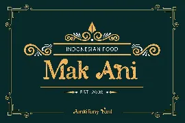 Amkifuny New Brush Serif Display Font Typeface