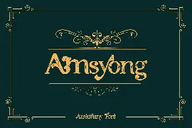 Amkifuny New Brush Serif Display Font Typeface