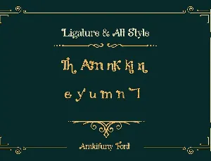 Amkifuny New Brush Serif Display Font Typeface