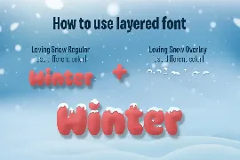 Loving Snow font