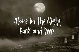 Silent Moon Scary Font