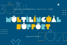 MARCO - Unique Geometric Display Font