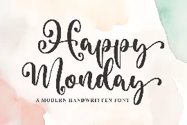 Happy Monday - Lovely Script Font