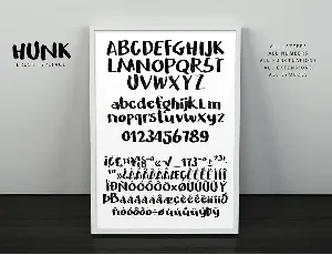 Hunk Brush Typeface font