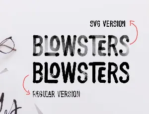 Blowsters font