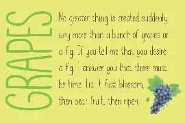 Lemon Grapes font