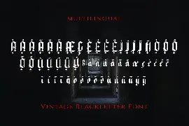 Xavierious Letter - Vintage Blackletter Font