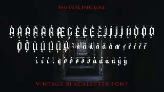 Xavierious Letter - Vintage Blackletter Font