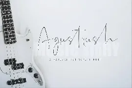 Agustrush font