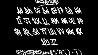 Zero Enigma - Monoline Graffiti Font