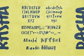 Rasha | Handdraw Font